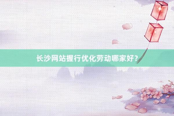 长沙网站握行优化劳动哪家好？